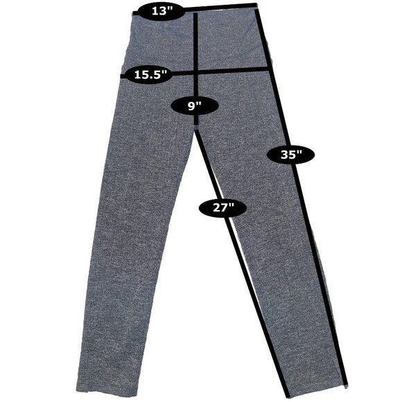 Athleta Grey Herringbone Mercer Ankle Slit Tight | XS - Picture 8 of 8